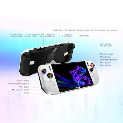 Claw A8 BZ2EM 8" 120Hz FHD+ 1200P Gaming Handheld - Ryzen Z2 Extreme - AMD Radeon Graphic - 24GB - 1TBSSD - Windows